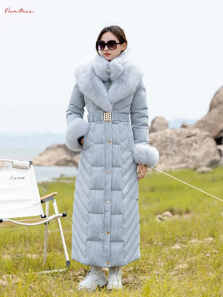 Super long down coat online