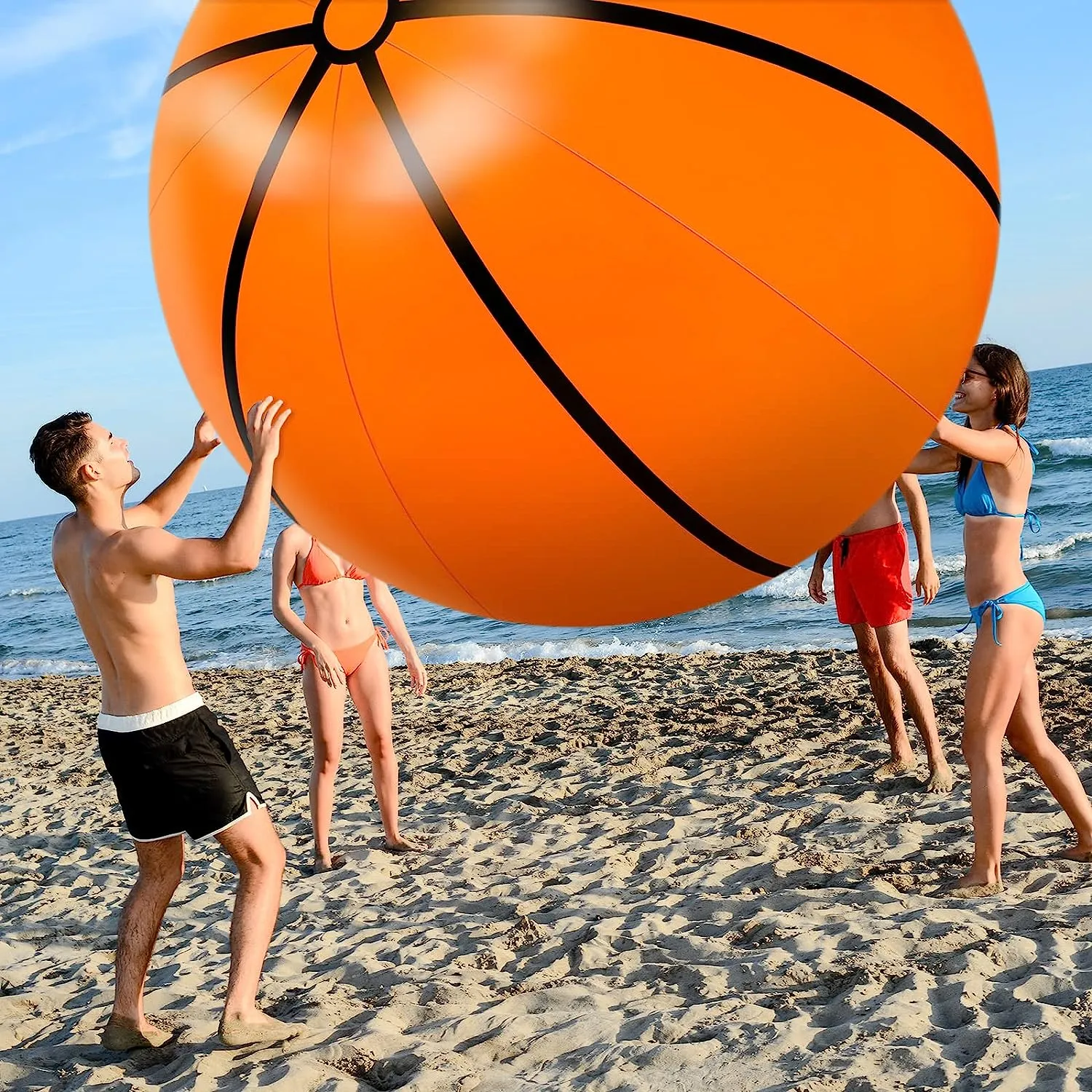 Giant 200CM Inflatable Beach Football Ball For Outdoor Summer Games Perfect For Basket Seaball Volleyball Beach And Pool Parties From Homepro12 125.15 DHgate.Com