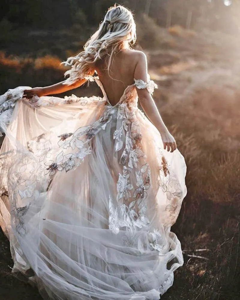 Farmhouse wedding dress sales