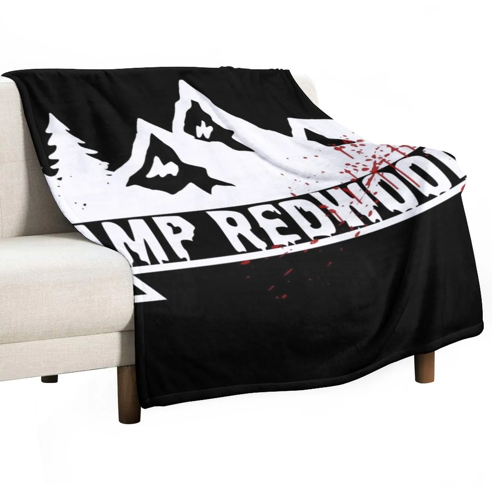 Personalized White Throw Blanket Soft Plush Microfiber for Sofa