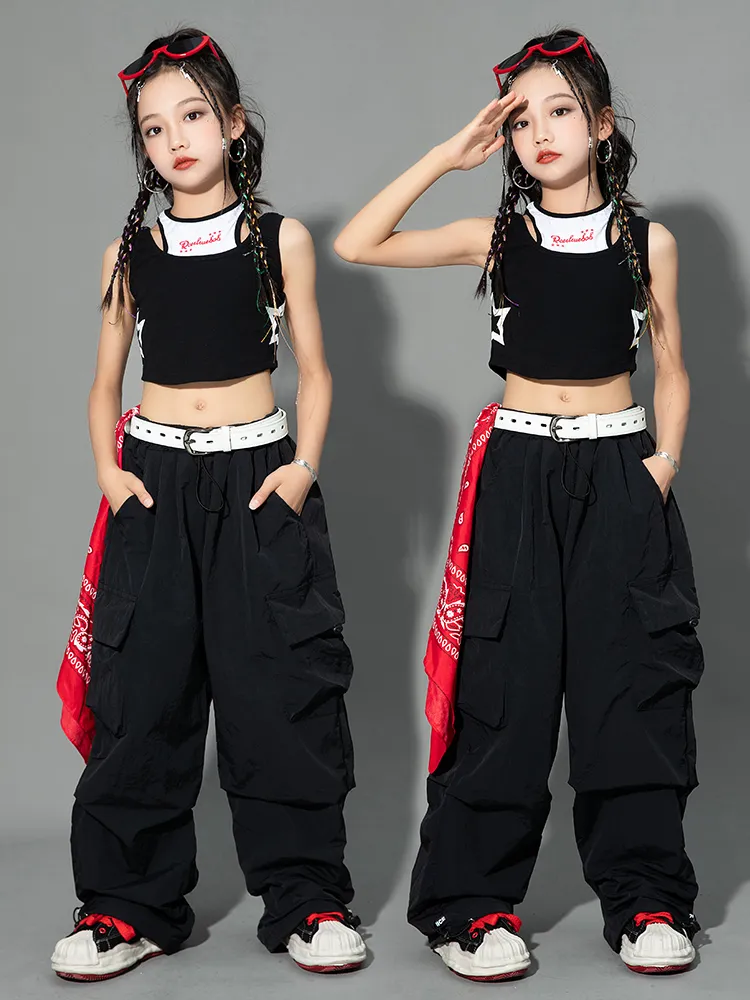 Summer Hip Hop Dance zendaya outfits for Girls: Crop Top and