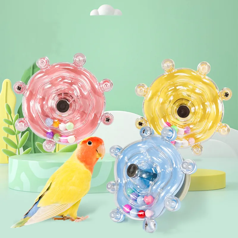 Toys For Parrots Interactive Turntable Toy With Sounding Ball