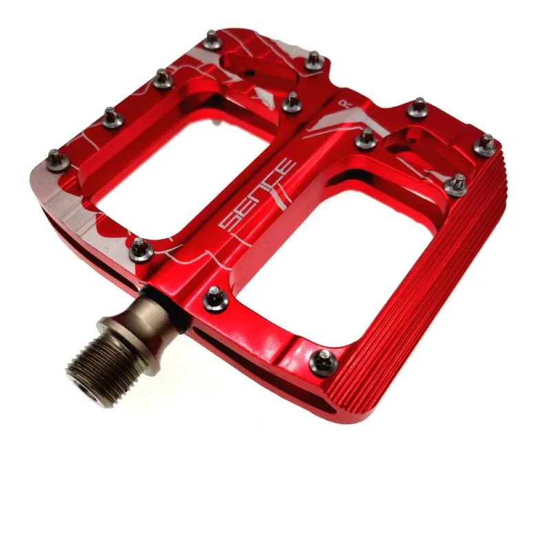 Red cycling products flat pedal al 2025