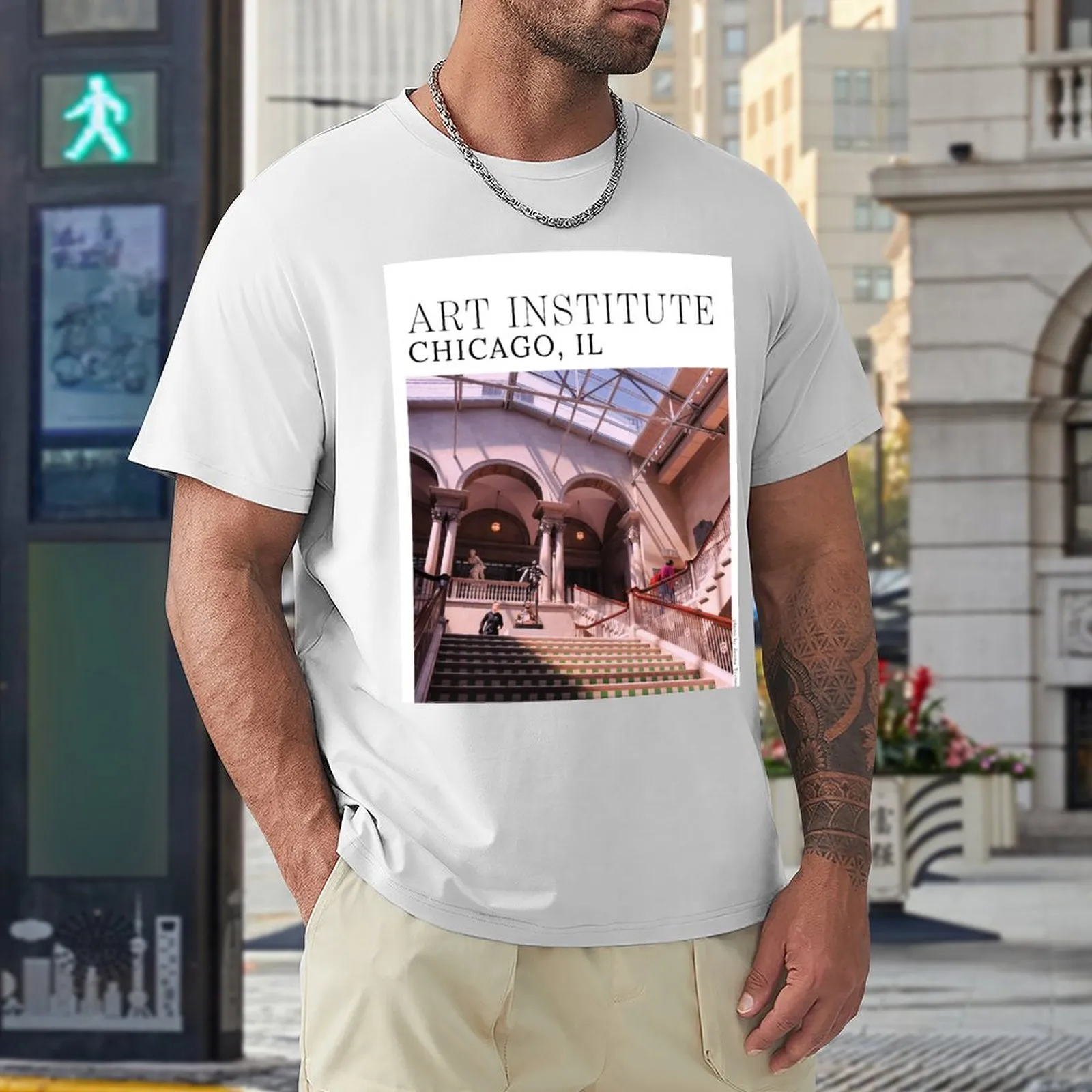 DHgate.com:Art Institute of Chicago Museum Print Oversized T