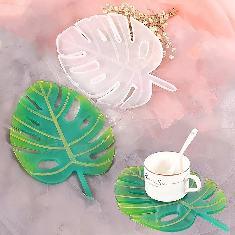 Monstera Leaf Silicone Mold for DIY Cement and Plaster Tray Making Supplies  Home Decor Display Plate from Dhgate Bathroom Storage & Organization -  price 6.08
