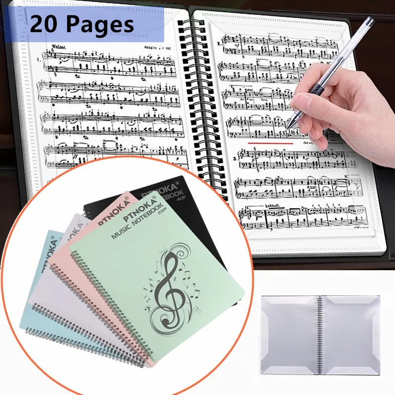 Accessoire Musicien Dossier Partitions Musique - PP Transparent - Pour Piano Et Instruments Classeur Partitions