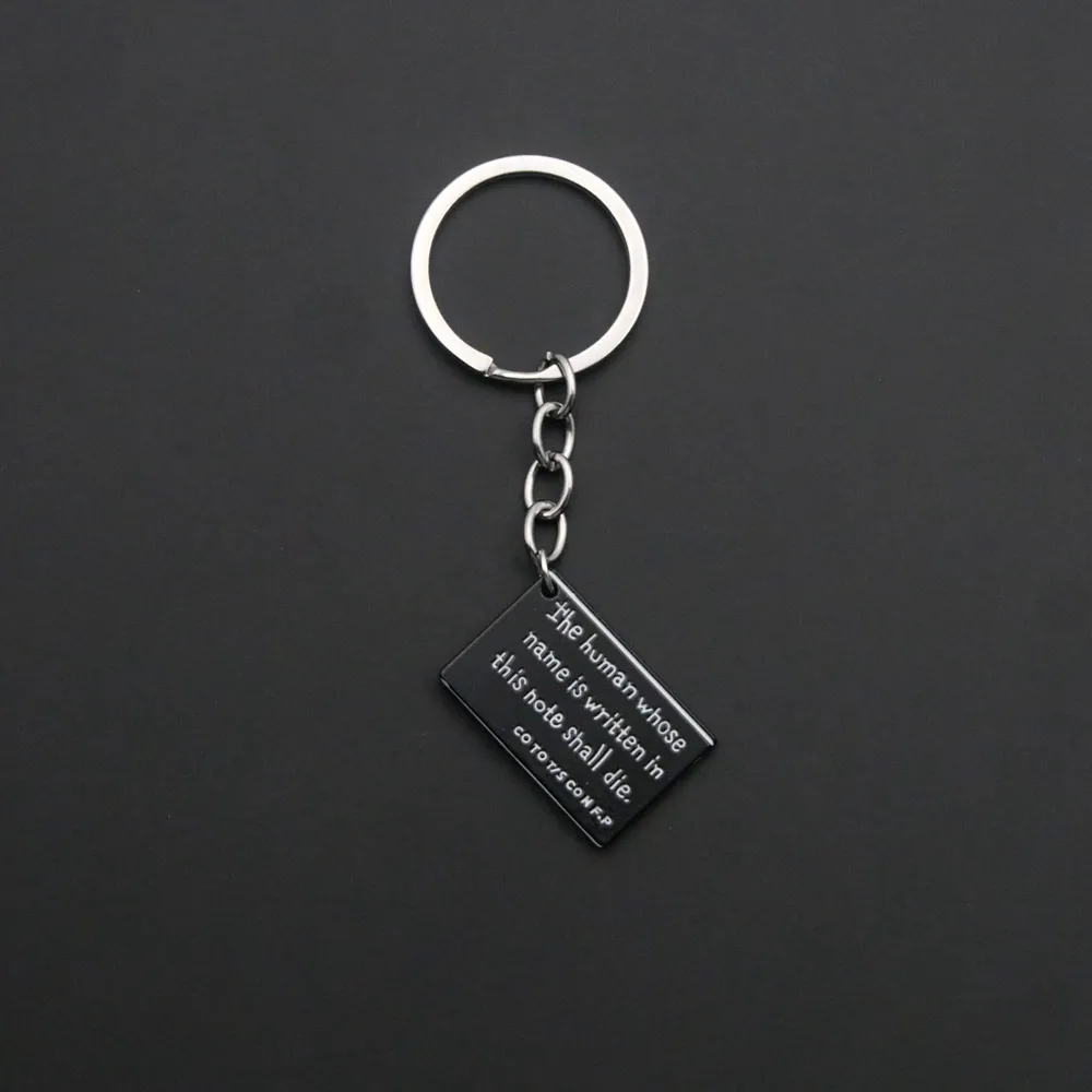 Death Note Inspired Keychain Set Double L Notebook Pendant Keyring For ...