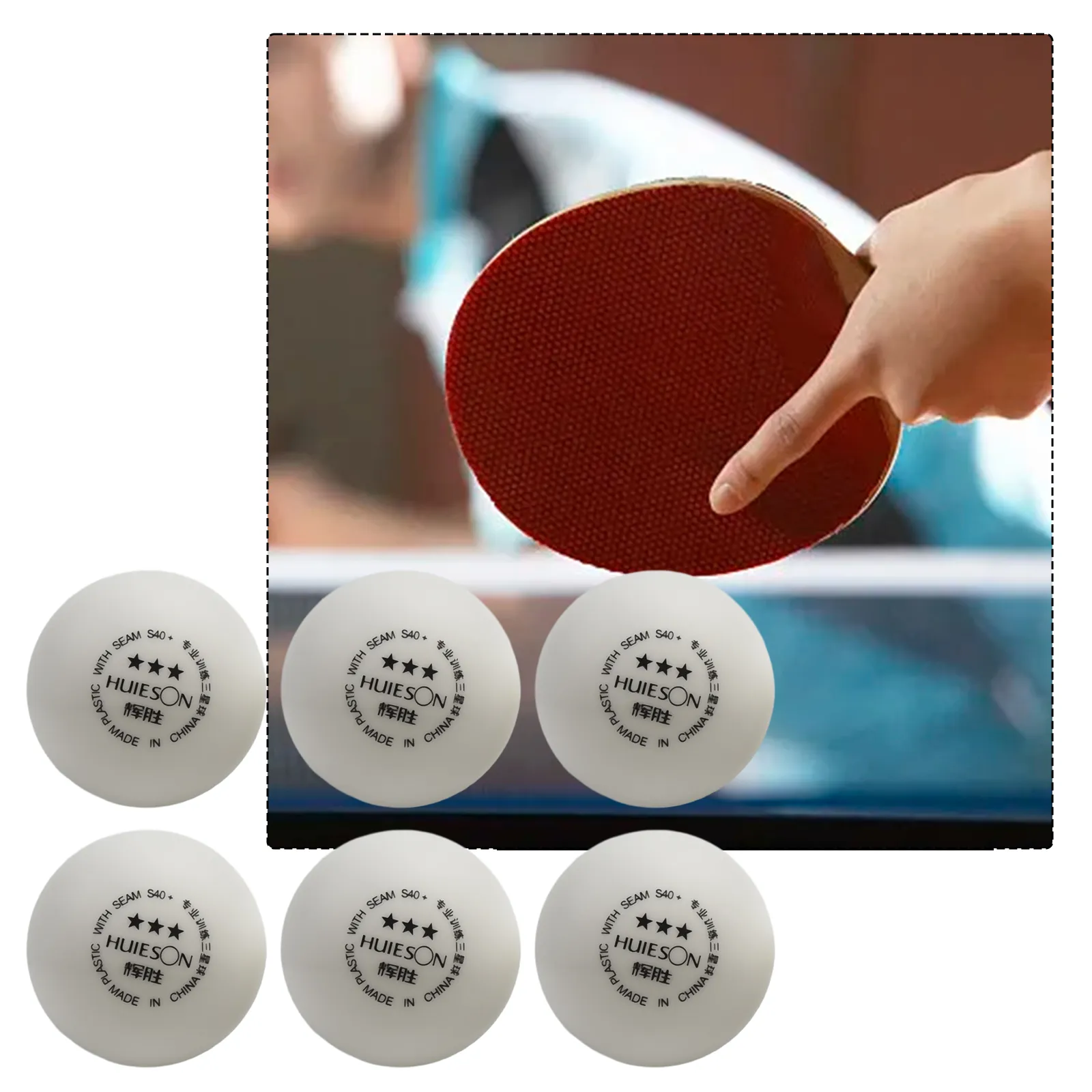 60 Balles De Ping Pong Multicolores 40mm PP Récupérables - Jeux, Décoration Et Créativité