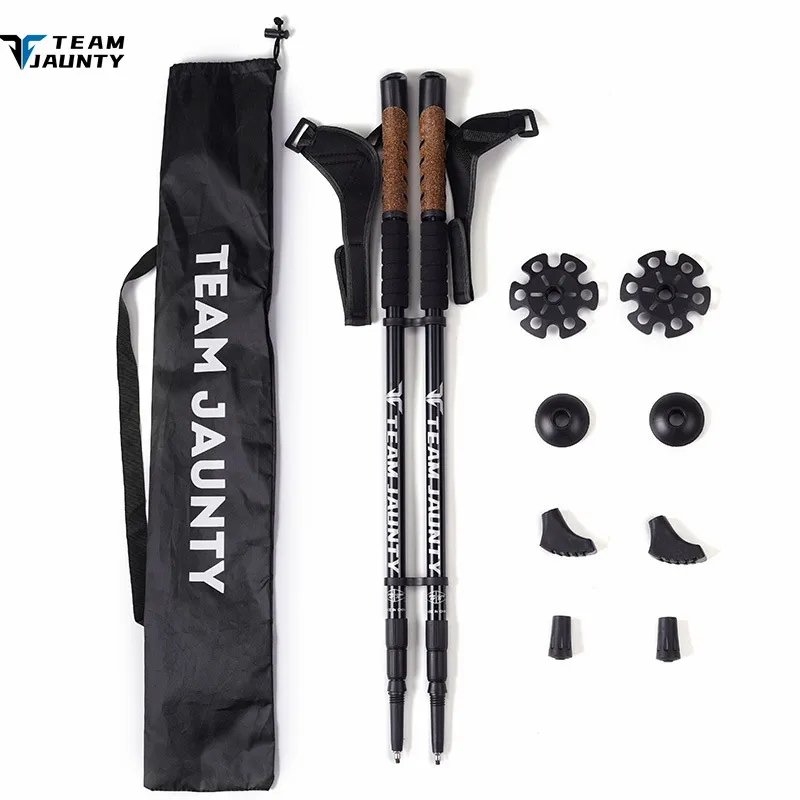 Wooden trekking pole on sale