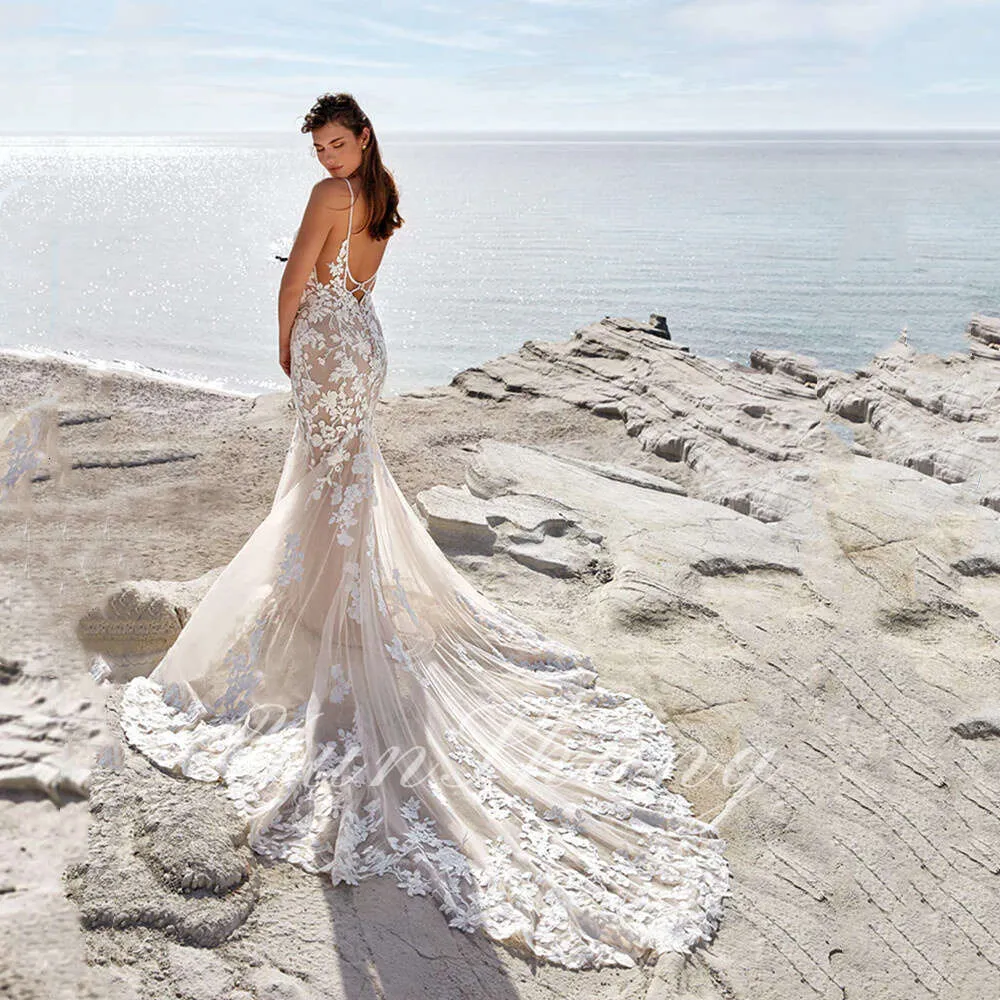 beach mermaid dress Long Strapless Sweetheart Mermaid Prom Dress -PromGirl main image 0