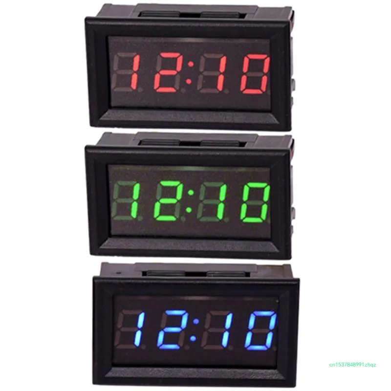 Car Auto Electronic Clock LED Digital Display 24-Hour System with Timer ...
