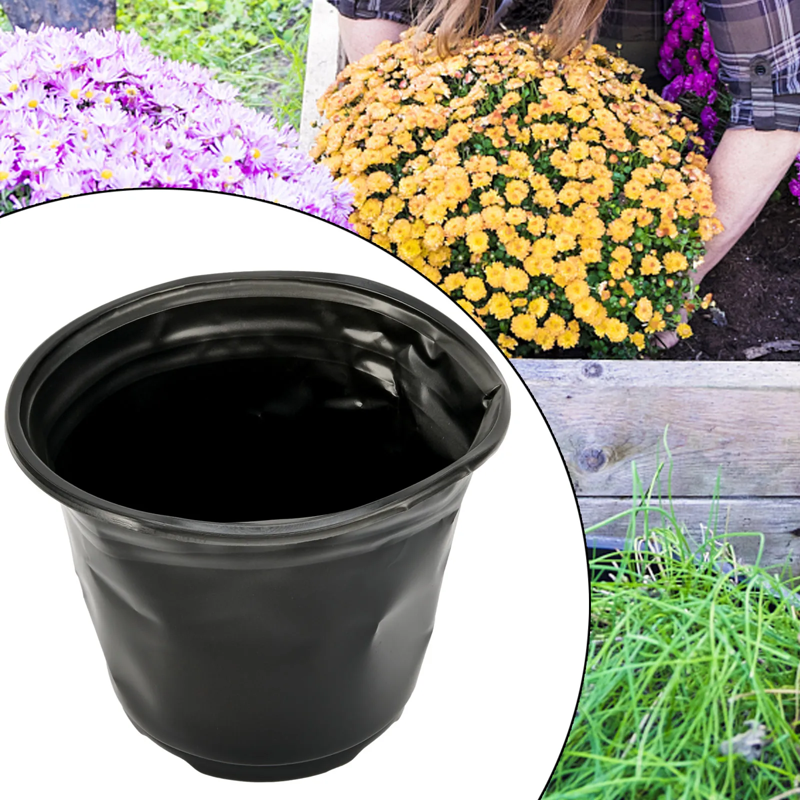 Outdoor Flower Pots Planters Durable Plastic Black... From Ddmymay, $57.05  | DHgate.Com