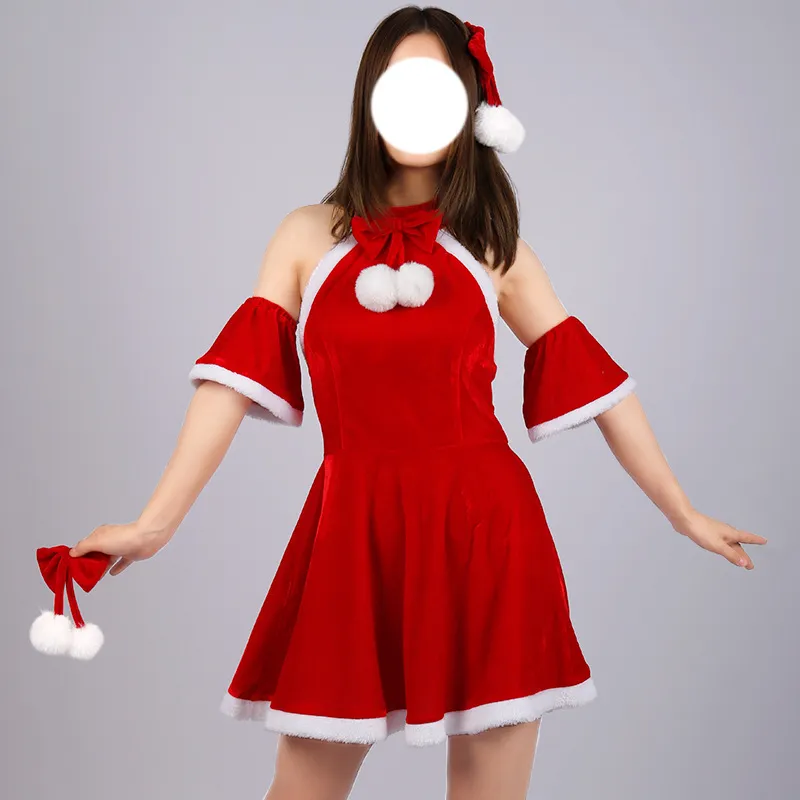 white christmas dresses Mini corset dress – Santa main image 0