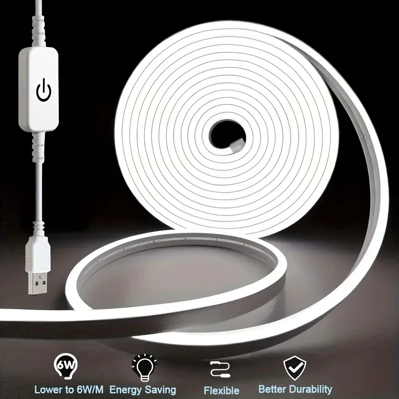 Flexible Touch Sensor LED Neon Bendable Led Strip Dimmable Waterproof And Flexible 5V USB Powered For Room Ceiling And TV Decorative Lighting From Ledstriplightstore 12.16 DHgate.Com