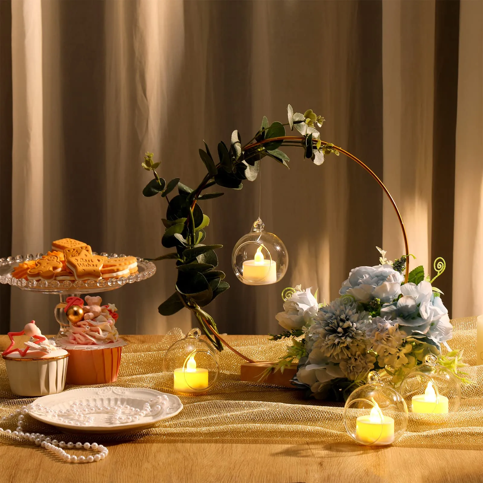 Large Metal Floral Hoop Wreath With Dream Catcher Rings For DIY Wedding Table Home Decor Lights And Macrame Craft From Homepro17 4.37 DHgate.Com