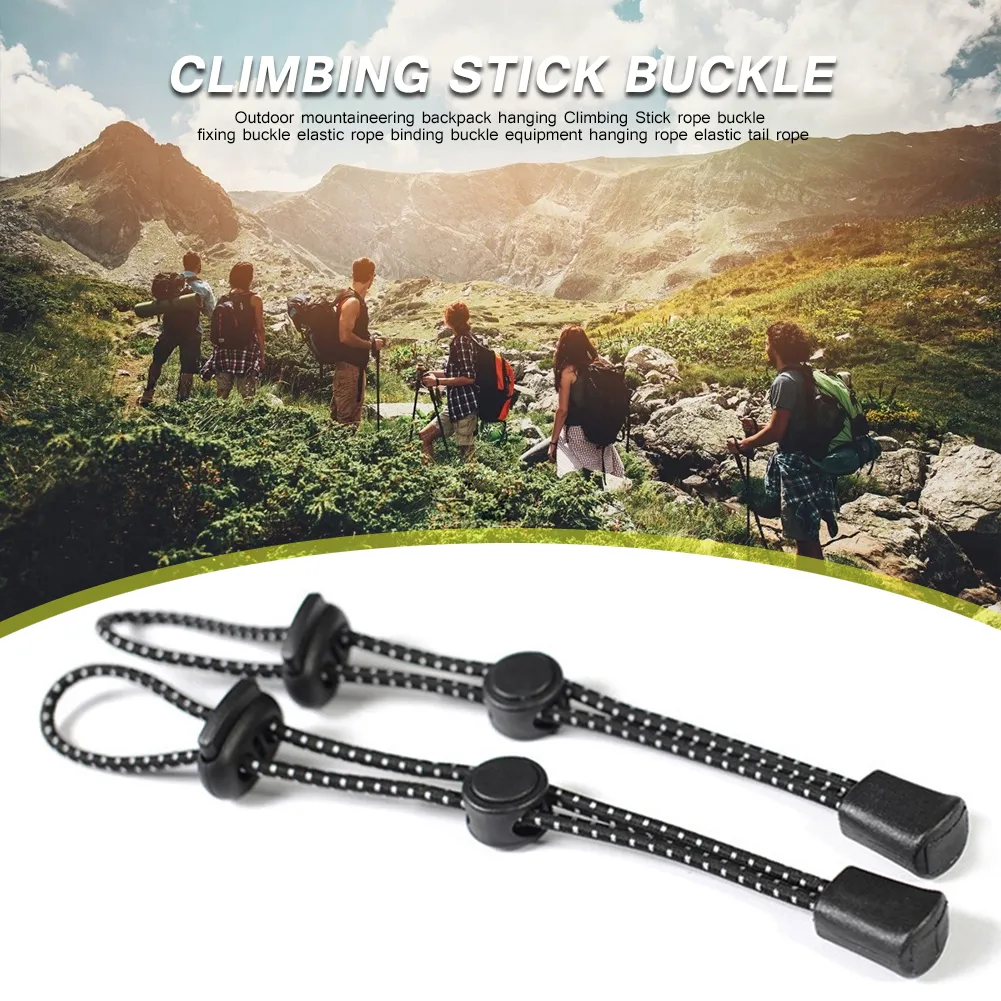 Black Elastic Hiking Stick Holder 7.5 In Trekking... From Ddmyearth ...