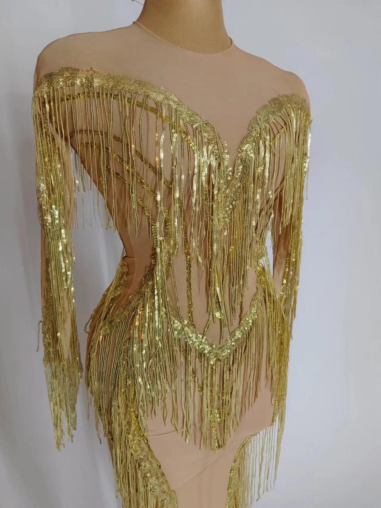 green emerald velvet dress Razzle Dazzle' Gold Jazz Tap Costume main image 0