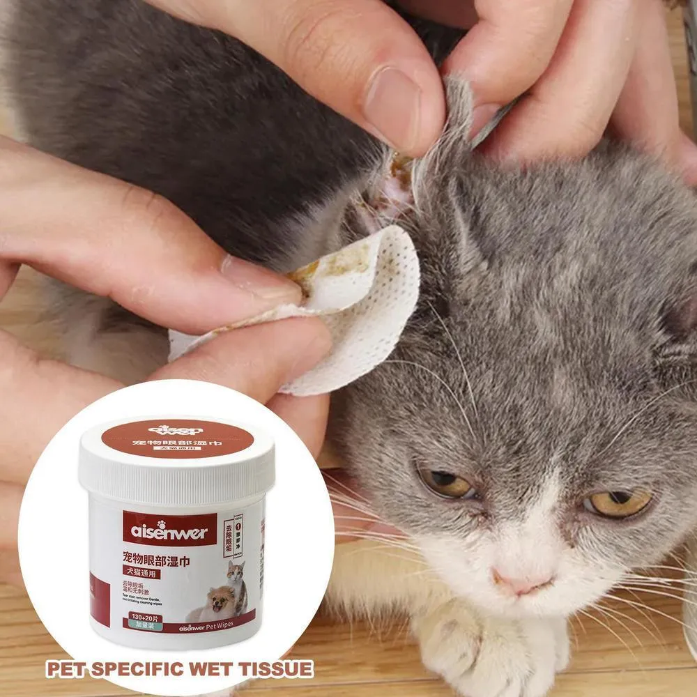 Pet Hair Care Kit 130 Wet Wipes For Kittens For Dogs Cats And Persian Cats Tear Ear Stain Remover Cleaning Towel Ragdoll Golden Retrievers Grooming Supplies From Quanyuanfacai 8.12 DHgate.Com