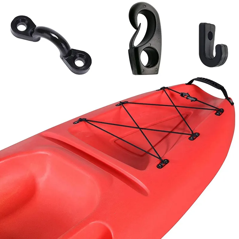8x Nylon Pad Eyes + 16x Tri-Grip Rivets – Kayak, Canoe, Boat Rigging Kit