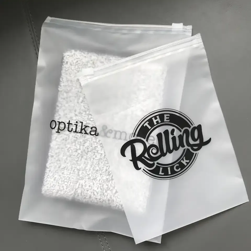 Custom printed resealable poly stereo bags