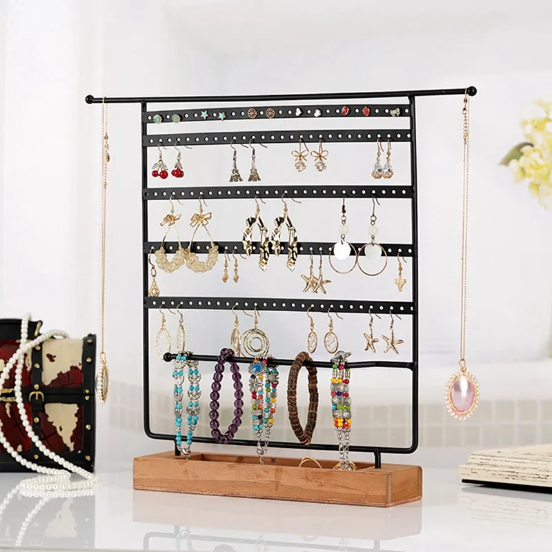 Metal earring holder store