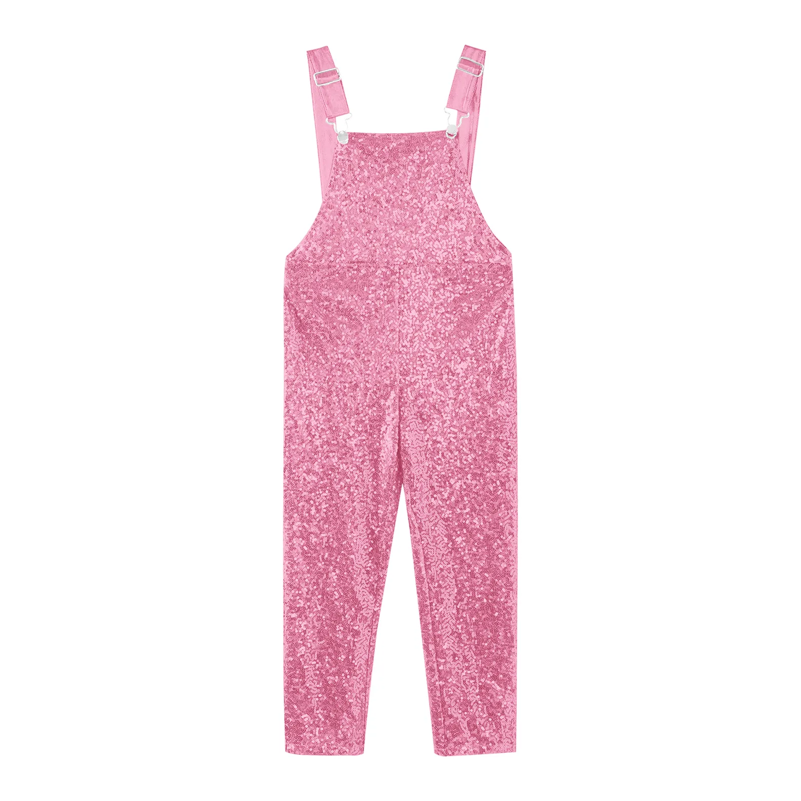 Pink Sequin Jumpsuit: Childrens Hip Hop Clothes, Shiny Overalls
