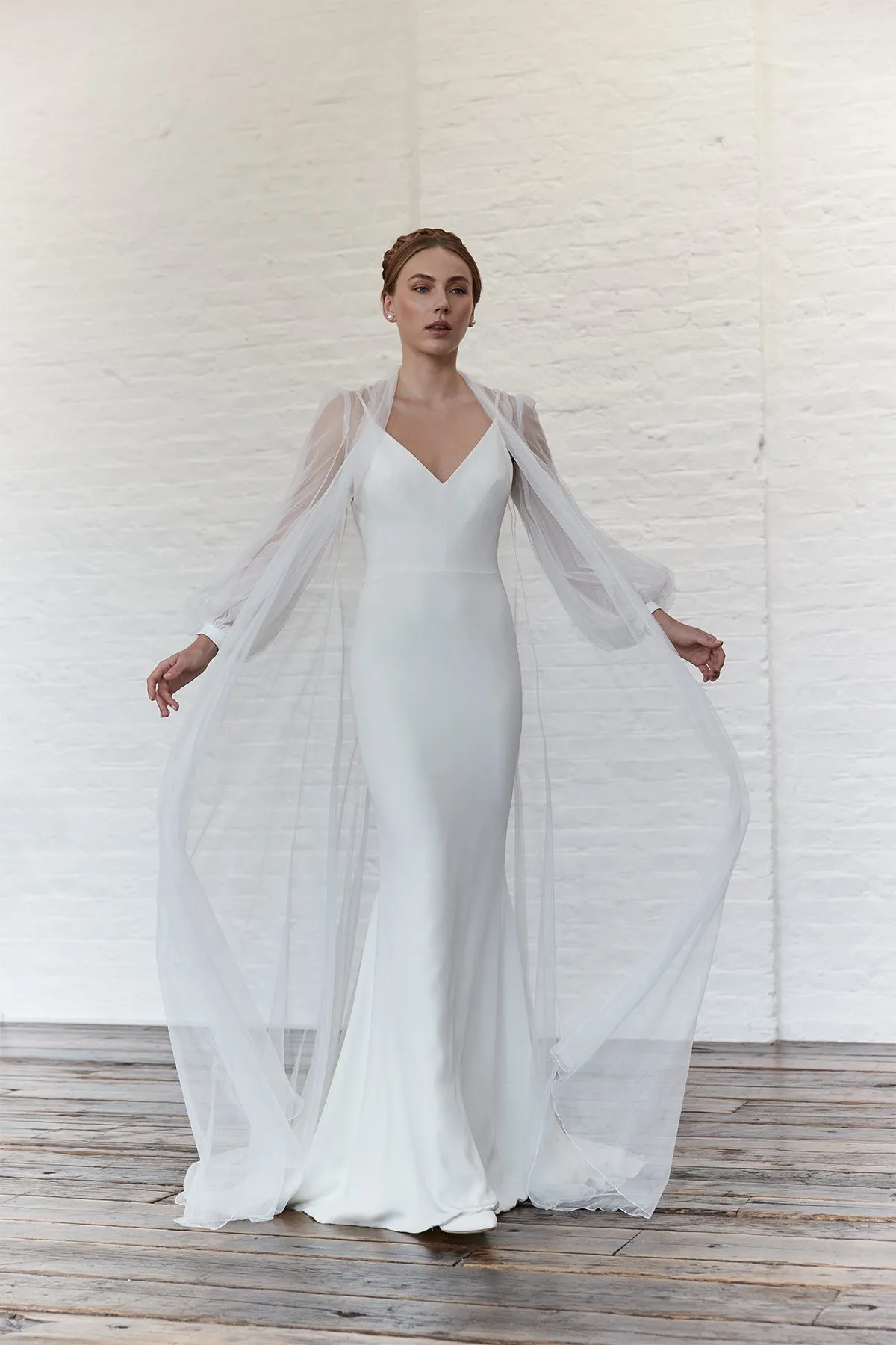 Long bridal coat 2025