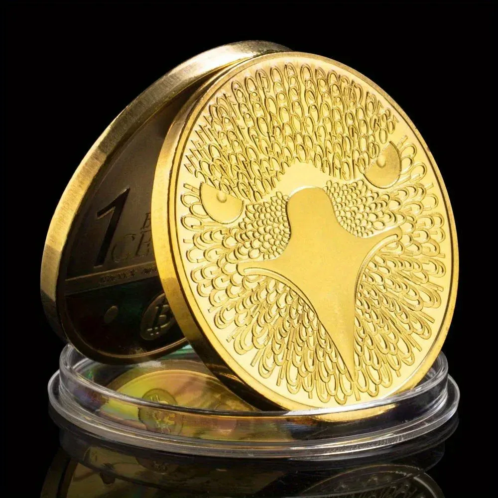 Bitcoin Cent Creative Souvenir Coin Golden Plated Physical Cryptocurrency  Coin Eagle Pattern Bitcoin Commemorative Coin From Ddmyearth, $20.98 |  DHgate.Com