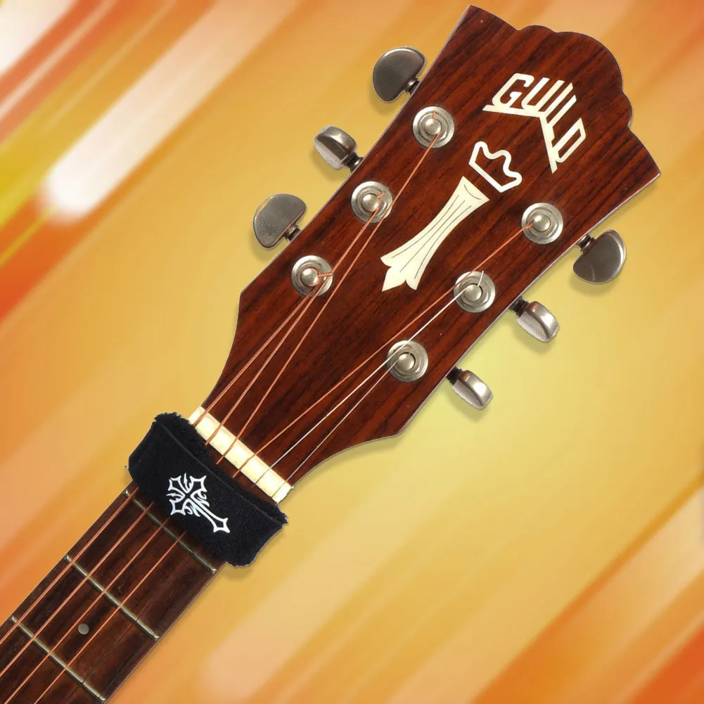 Noise Reducing Guitar Strings Muter Wraps Universal Fretboard Muting Straps for Electric Guitar Ukulele Acoustic Guitars