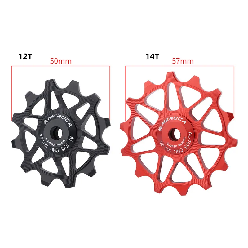 12T 14T Bicycle Rear Derailleur Aluminum Alloy Jockey Wheel - Main Image