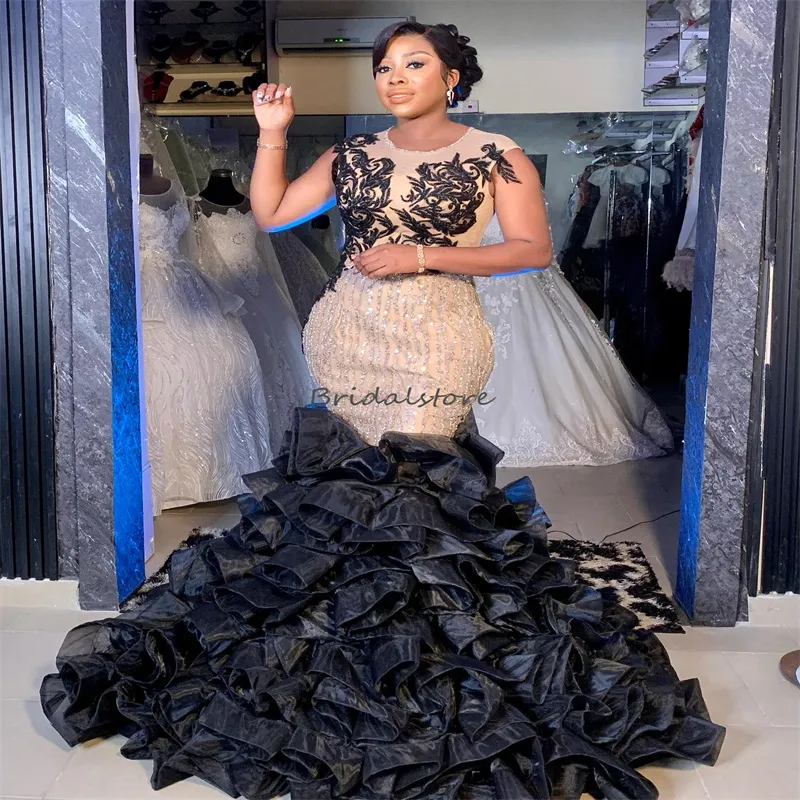 plus size ruffle dress formal ZAPAKASA Women Plus Size Navy Long Chiffon Formal Dress with Short Sleeves  V-Neck Party Dress with Ruffles main image 0