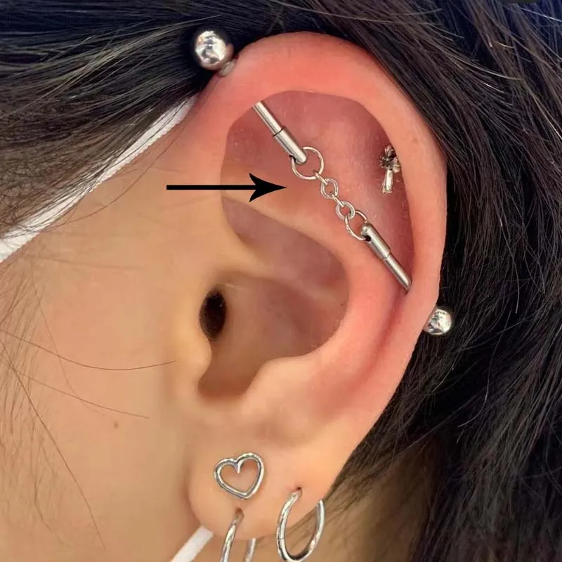 Industrial piercing 16g deals