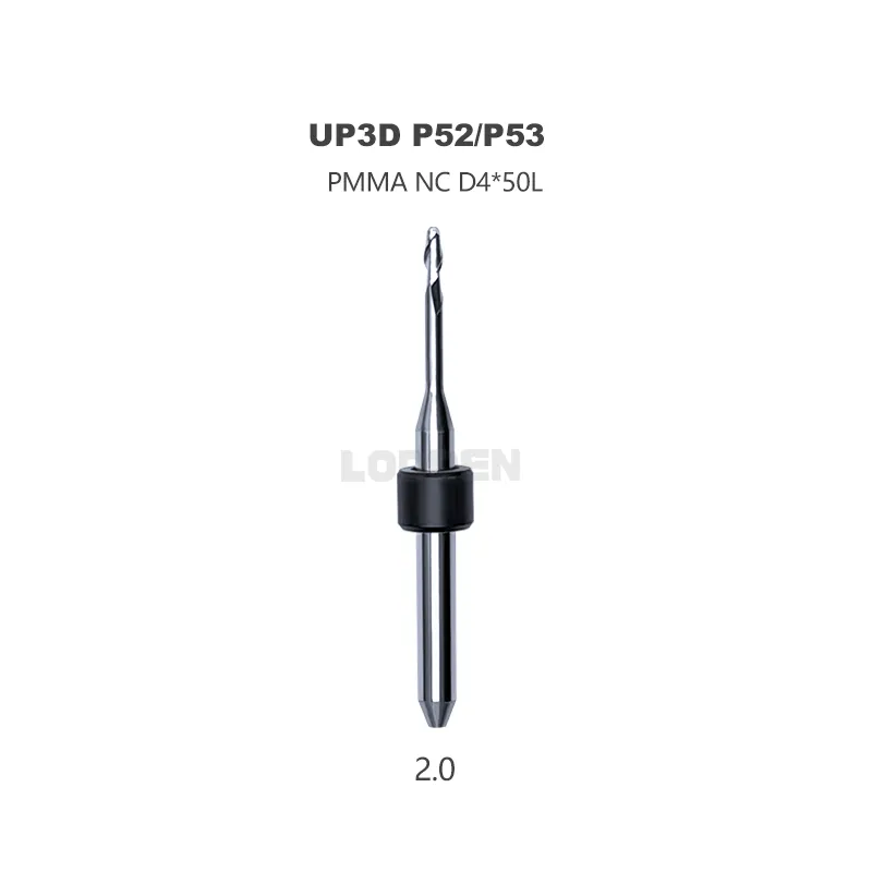 DHgate.com:UP3D P52/P53 PMMA Milling Burs for Dental Lab - 0.6/1.0/2