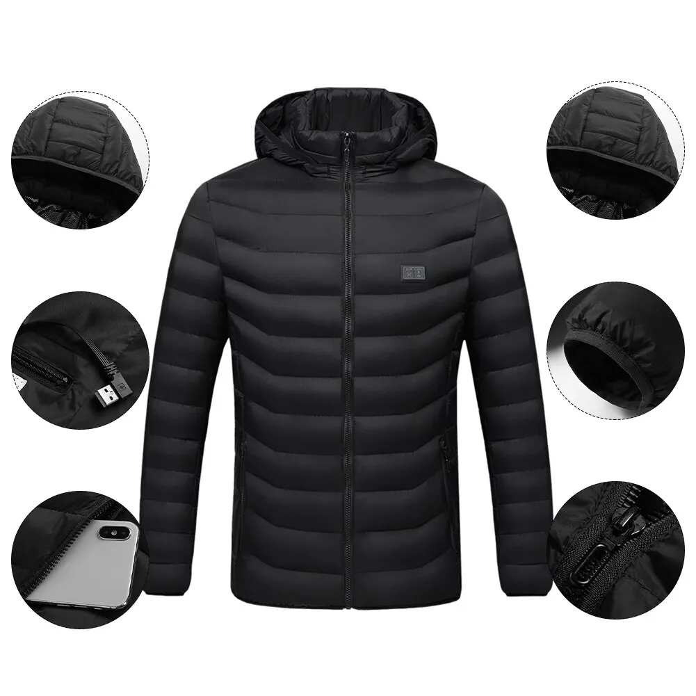Kids Heated Warm Gilet Vest Electric Hoodie Winter Jacket Boy Girls Heating Coat | UK