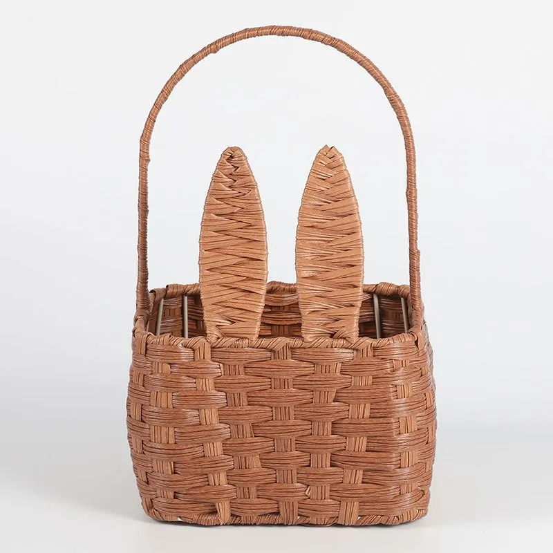 Easter Baskets For Kids,Plush Baskets With Handles,Easter