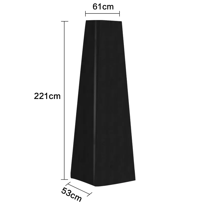 Your's Bath Patio Heater Cover 87 Inch Waterproof Oxford Fabric Heavy Duty Furniture Protector For Pyramid Torch Patio Heaters Outdoor Furniture