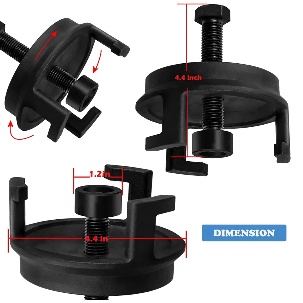For GM LS Harmonic Balancer Puller 25264 Crank Pulley Puller Automotive Replacement Engine Quickly Removes Harmonic Balancers Without Tapped Holes