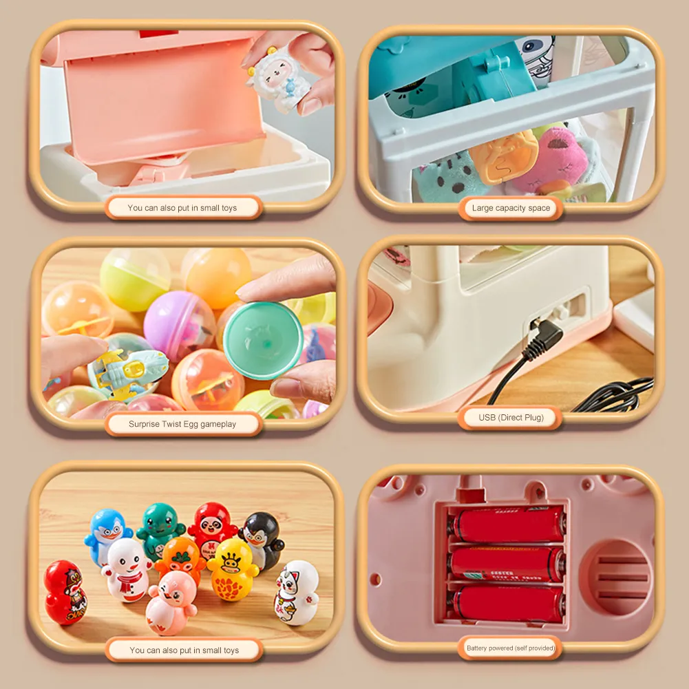 minimini Play Along Toys おもちゃセット DHgate.com:4-Player Mini Claw Machine with 7 Prizes, LED