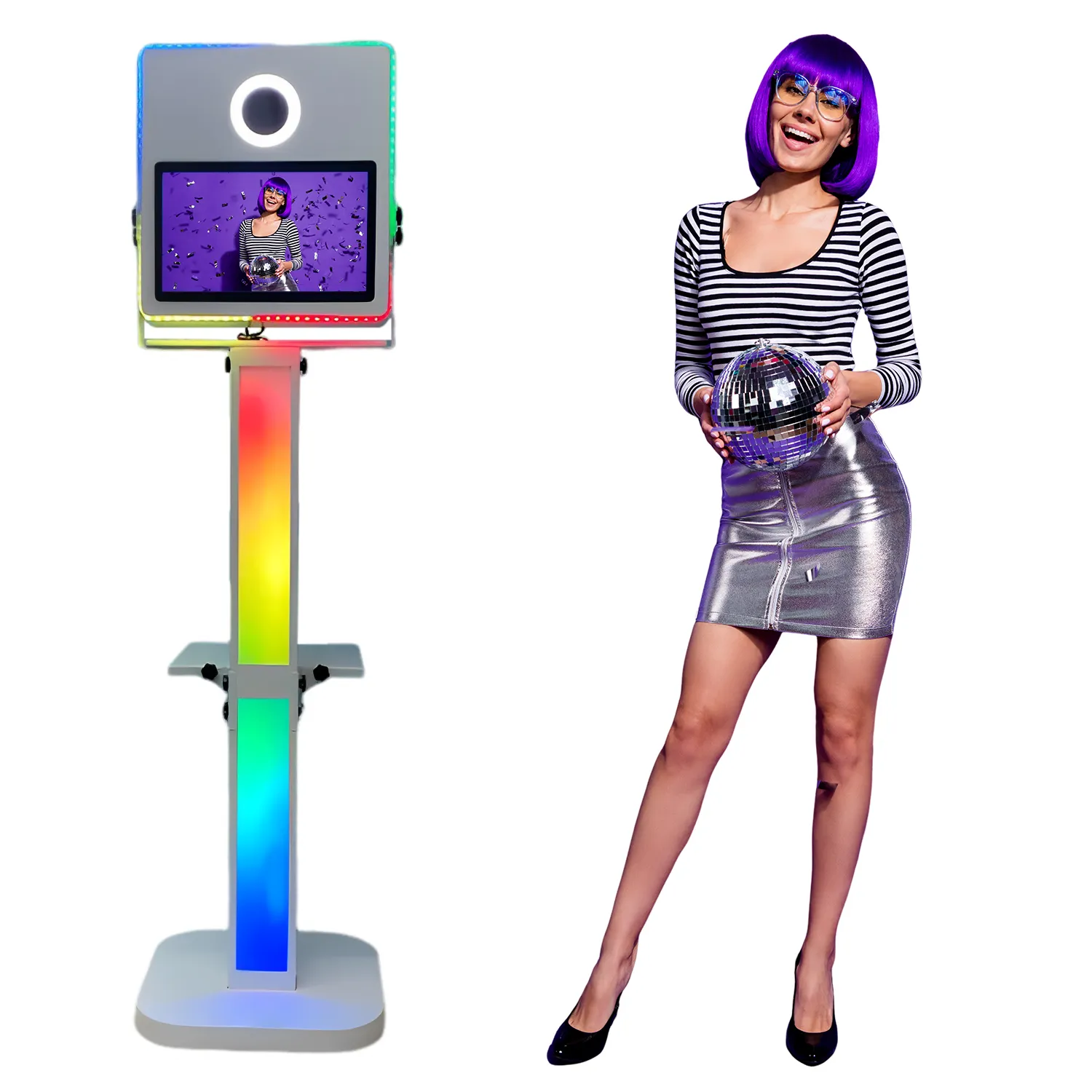 Photo Booth With Touchscreen Mirror Photo Booth Touch With Light