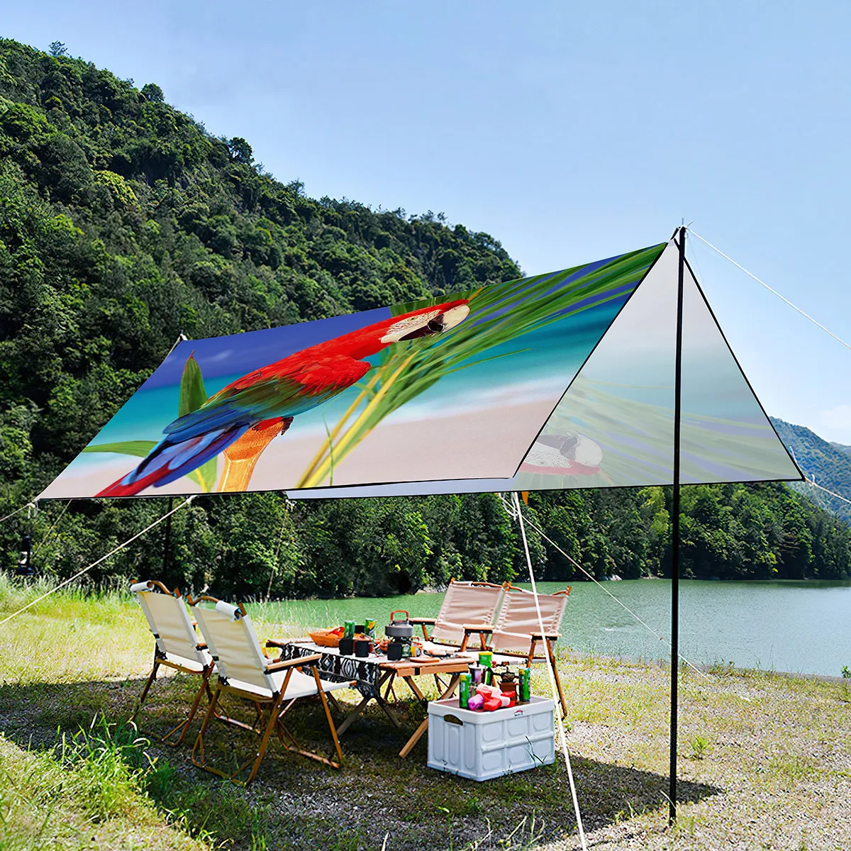 Portable Sun Shade Canopy UV Protection Foldable Tent For Picnic