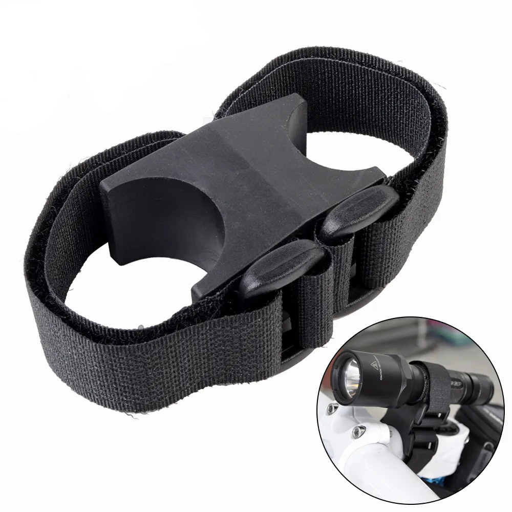 360 Degree Rotatable Bike Flashlight Holder - Adjustable Bicycle Mount For LED Torches Cycling