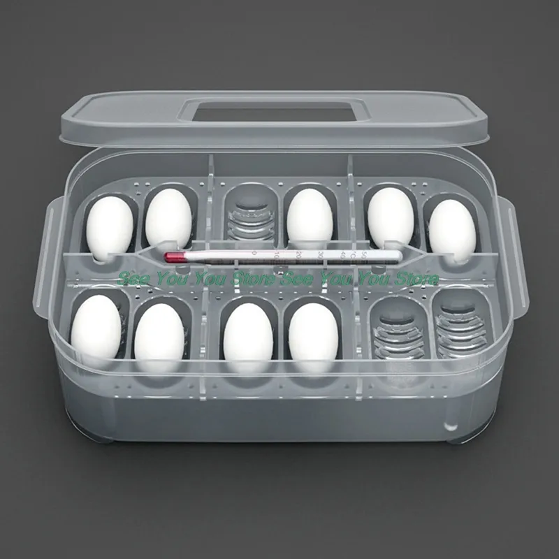 Rectangular Box Hatching 12-Grid box hatch for Hatching Eggs - Snake, Lizard,...
