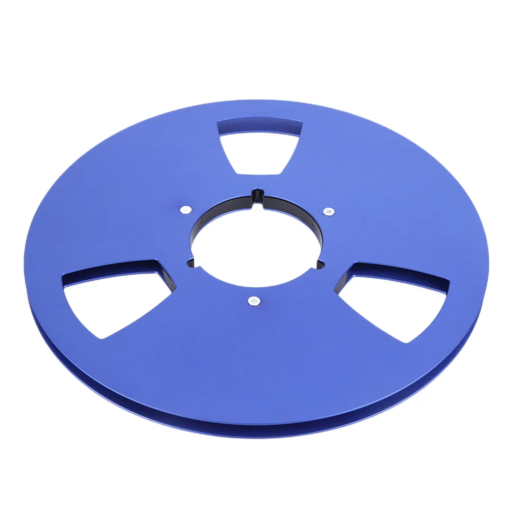 5inch 3 Holes 1/4 Opening Empty Reel, Empty Tape Reel, Aluminum Alloy Open Reel Sound Tape Empty Reel, Empty Reel For NAGRA, For Studer, Reel To Reel Recorder (Black - View #9