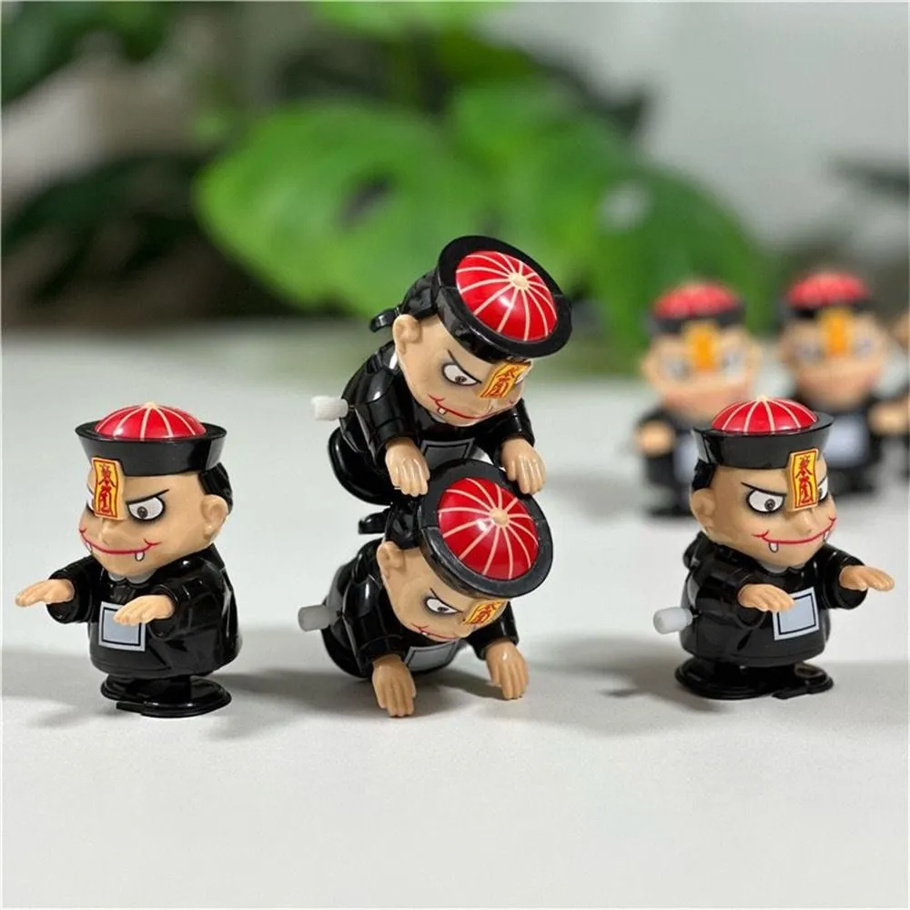 Mini Wind Up Zombie Toys for Kids Creative Walking Chinese Ghost Toys Perfect for 2024 Halloween Party and Gifts