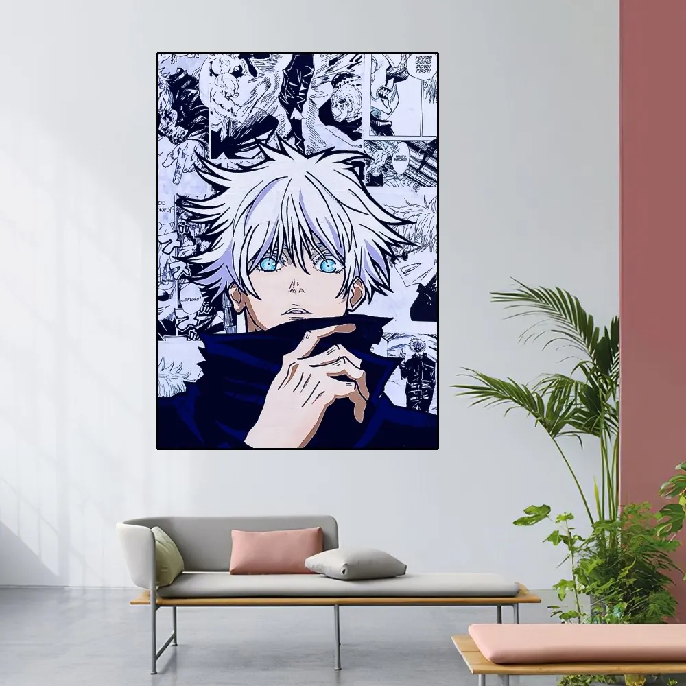 Jujutsu Kaisen Gojo poster my wall - Aesthetic Art Wall Sticker for ...