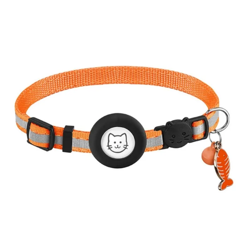 Orange reflective cat collar sale