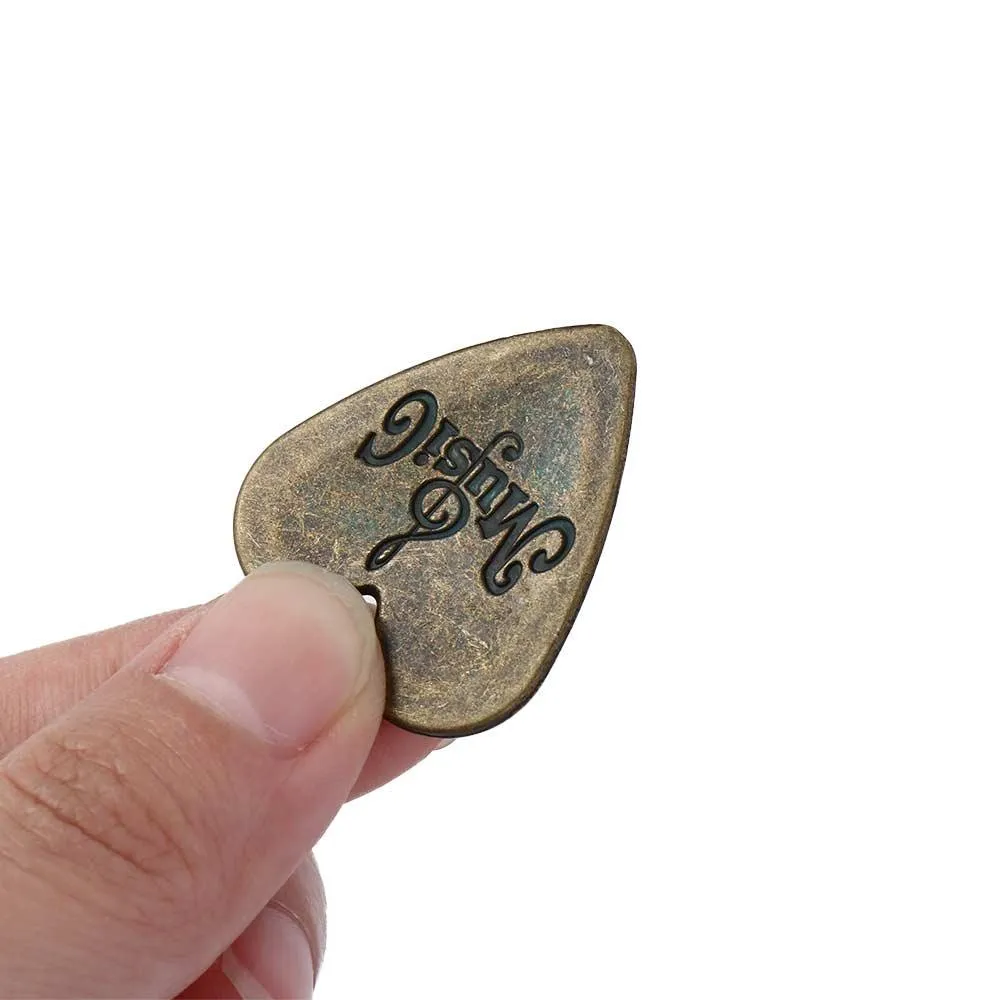 Pick Instrument Metal custom made guitar picks Plectrum - Zinc Alloy...