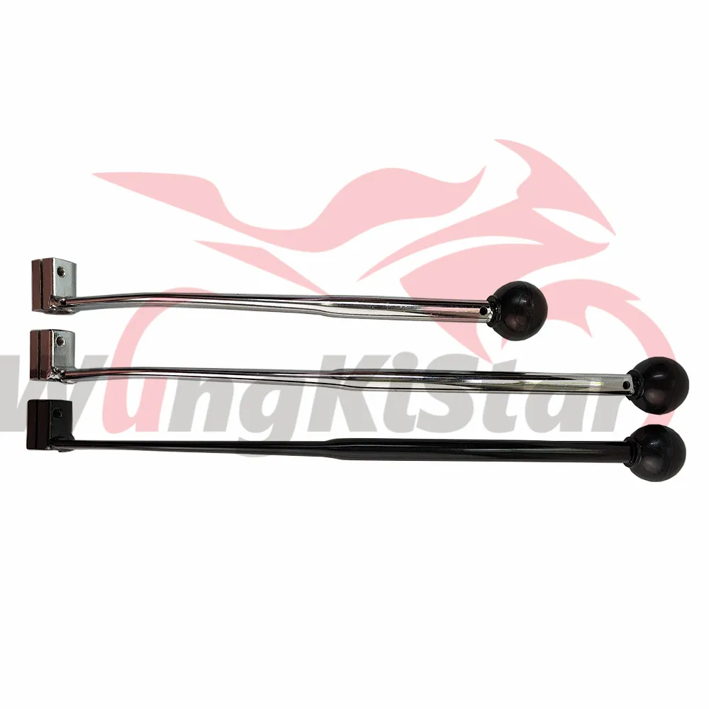 310mm 410mm Motorcycle Gear Shift Levers, Black and Silver Hand