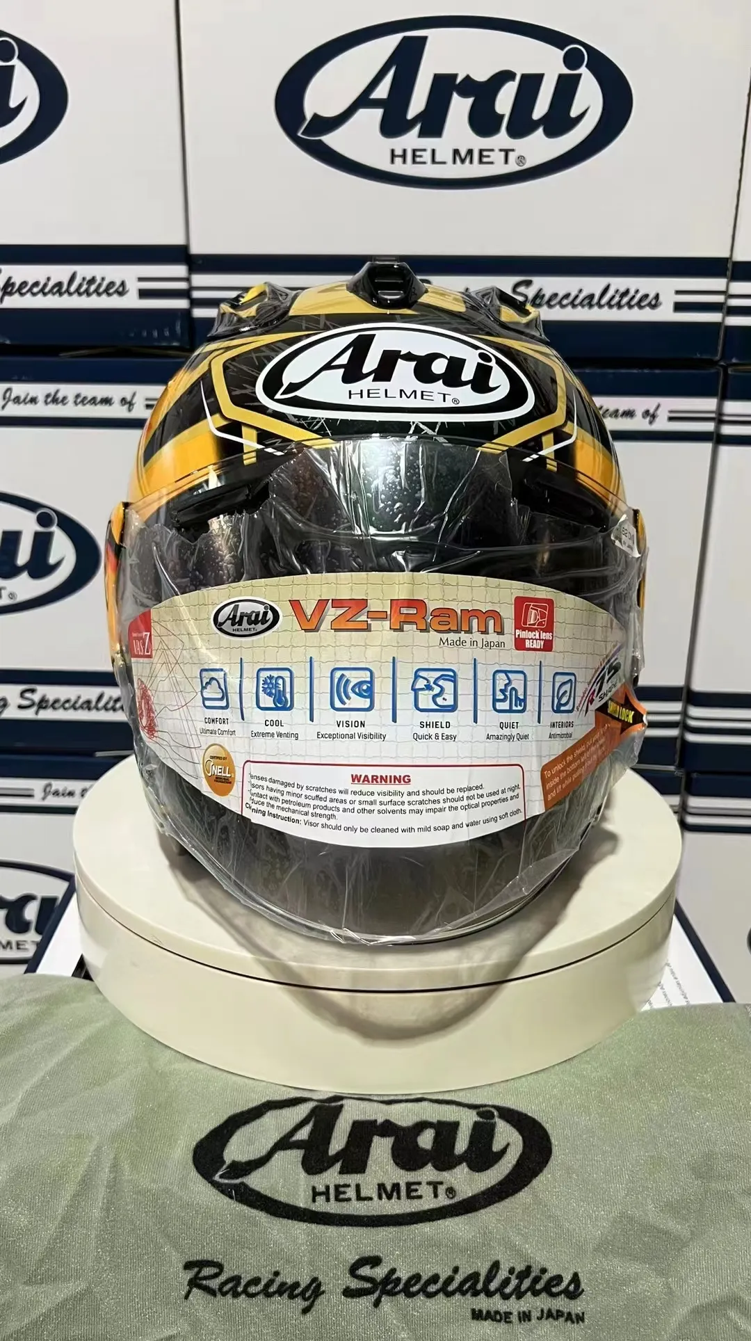 DHgate.com:VZ-RAM Style Open Face Motorcycle Helmet - Gold