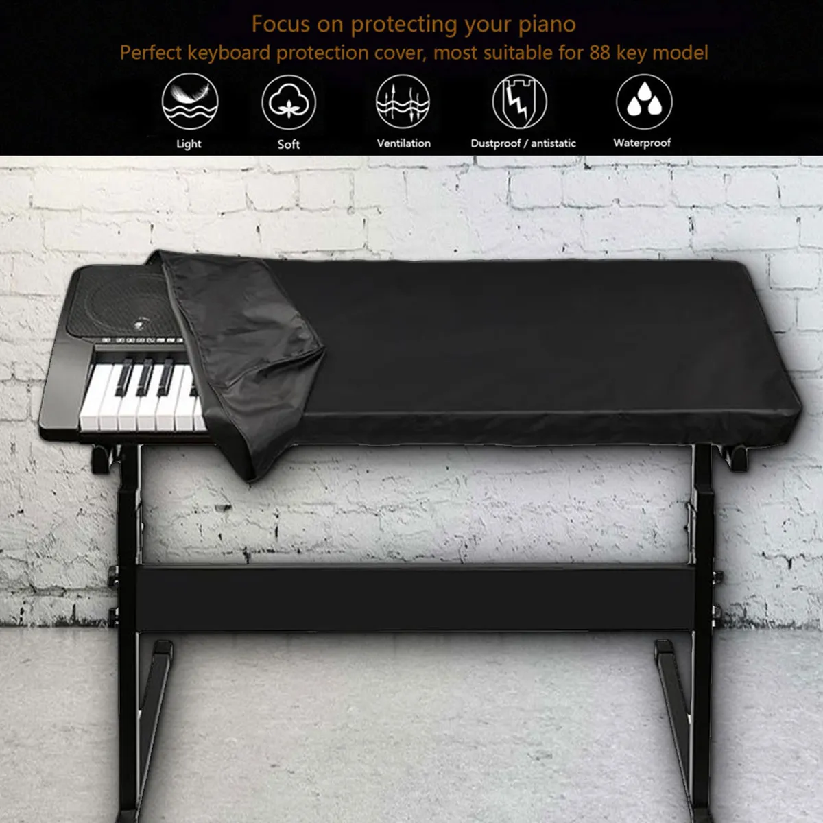Protective cover for piano keyboard deals